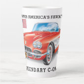 TASSE LATTE ART AUTOMOBILE C-ONE (Devant)