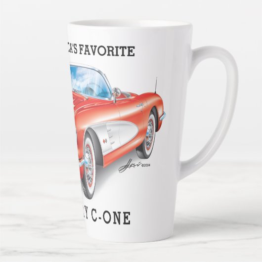 TASSE LATTE ART AUTOMOBILE C-ONE (Droite)