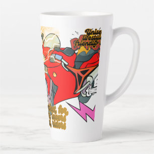 Tasse Latte Art de vélo de course Vitesse