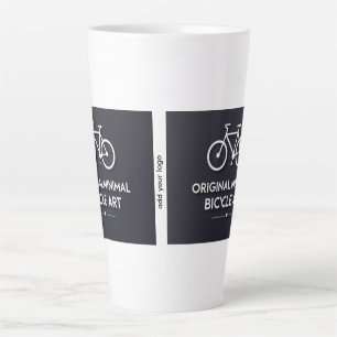 Tasse Latte Art de vélo minimaliste