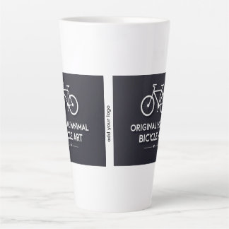 Tasse Latte Art de vélo minimaliste