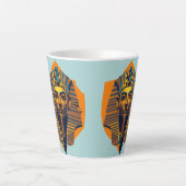 Tasse Latte art égyptien (Devant)
