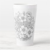 Tasse Latte art floral (Devant)