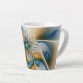 Tasse Latte Art Fractal De L'Imaginaire Abstrait En Plein Esso (Angle droit)