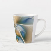 Tasse Latte Art Fractal De L'Imaginaire Abstrait En Plein Esso (Droite)