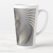 Tasse Latte Art fractal forme 3D abstraite moderne (Droite)