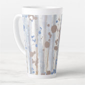 Tasse Latte Art moderne Abstrait de la nature (Angle gauche)