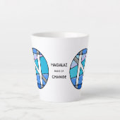 Tasse Latte Art Nouveau Hagalaz Rune of CHANGE ! (Devant)