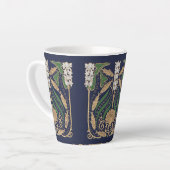 Tasse Latte Art Nouveau Seashore Seashells (Angle gauche)