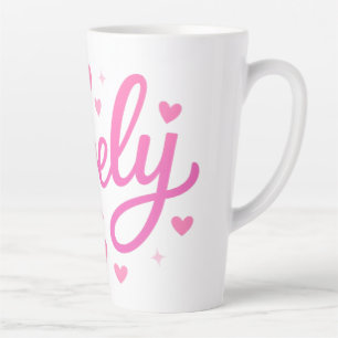 Tasse Latte Art Texte romantique