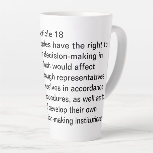 Tasse Latte Article 18 de la RIPDE (Angle droit)
