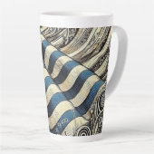 Tasse Latte Artiste patriotique (Angle droit)