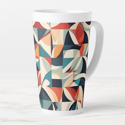 Tasse Latte Arty design grand (Angle droit)