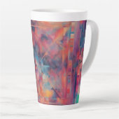 Tasse Latte Arty rouge grand (Angle droit)