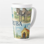 Tasse Latte Aruba multivu aquarelle (Angle droit)