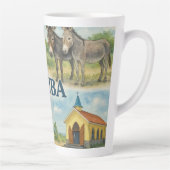 Tasse Latte Aruba multivu aquarelle (Droite)