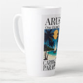 Tasse Latte Aruba, une île heureuse (Angle gauche)