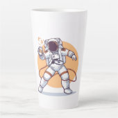 Tasse Latte Astronauta con café (Devant)