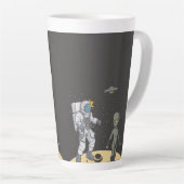 Tasse Latte Astronaute et alien (Angle droit)