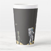 Tasse Latte Astronaute et alien (Devant)