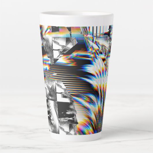 Tasse Latte Attaque arc-en-ciel (Devant)