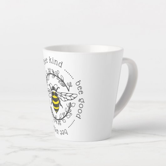 Tasse Latte Attitudes des abeilles (Angle droit)