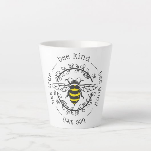 Tasse Latte Attitudes des abeilles (Devant)