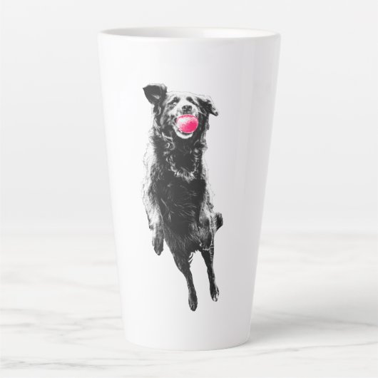 Tasse Latte Attrape cramoisi en vol (Devant)