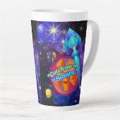 Tasse Latte Attrape-moi sur Saturne (Angle droit)