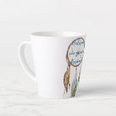 Tasse Latte Attrape-rêve Turquoise Marron (Angle gauche)
