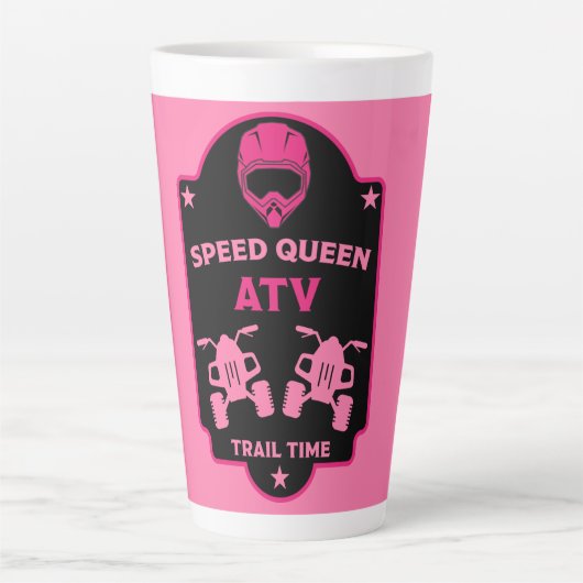 Tasse Latte Atv quad aventures (Devant)