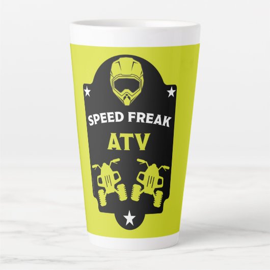 Tasse Latte Atv quad aventures (Devant)