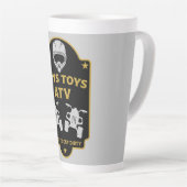 Tasse Latte Atv quad aventures (Angle droit)