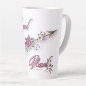 Tasse Latte Au-delà de la bienheureuse (Angle droit)