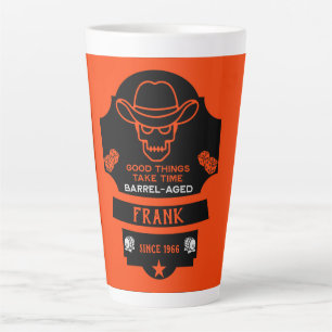 Tasse Latte Au-Dessus De La Colline Vieillir
