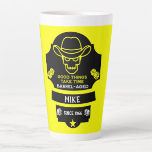 Tasse Latte Au-Dessus De La Colline Vieillir