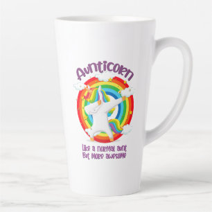 Tasse Latte Aunticorne Comme Une Tante Normale Mais Plus Étonn