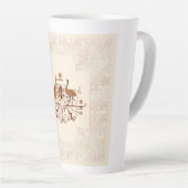 Tasse Latte Australie Armoiries Tint Brown (Angle droit)