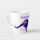 Tasse Latte Australie Drapeau Kangaroo Thunder_Cove (Angle gauche)