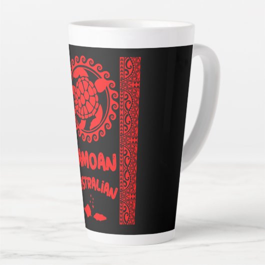 Tasse Latte Australiens samoans (Angle droit)