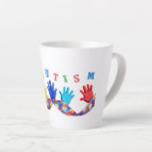 Tasse Latte Autism (Angle droit)
