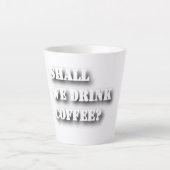 Tasse Latte Autocollant (Devant)