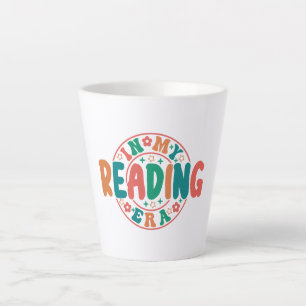 Tasse Latte Autocollant "À mon ère de lecture" pour amateur de
