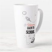 Tasse Latte Autocollant mural (Angle droit)