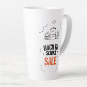 Tasse Latte Autocollant mural (Angle droit)
