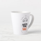 Tasse Latte Autocollant mural (Angle droit)