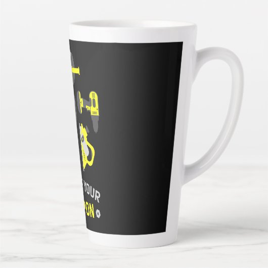 Tasse Latte Autoconstruire do-it-yourself homme (Droite)