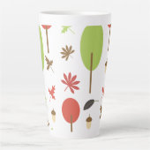 Tasse Latte Automne Arbres Feuille Acorn saisonnier (Devant)
