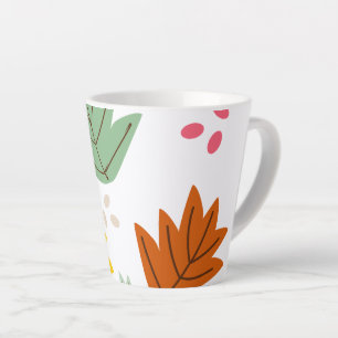 Tasse Latte Automne Leaf Automne Fun