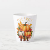 Tasse Latte Automne Sweet Automne - Automne Citrouille & Feuil (Devant)